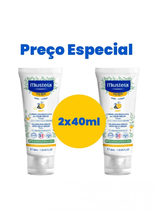 Mustela Beb Crema Facial DUO 2x40ml