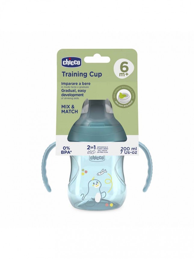 Taza de Aprendizaje Chicco 6 Meses + Azul