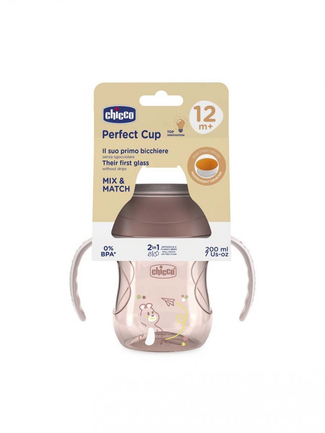 Chicco Copo De Refei��o12 Meses + Rosa