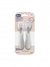 Chicco Talheres Inox Cinzento