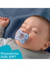 Chicco Physioforma Dual Soft 2 a 6 Meses Azul/Gris 2 Unidades