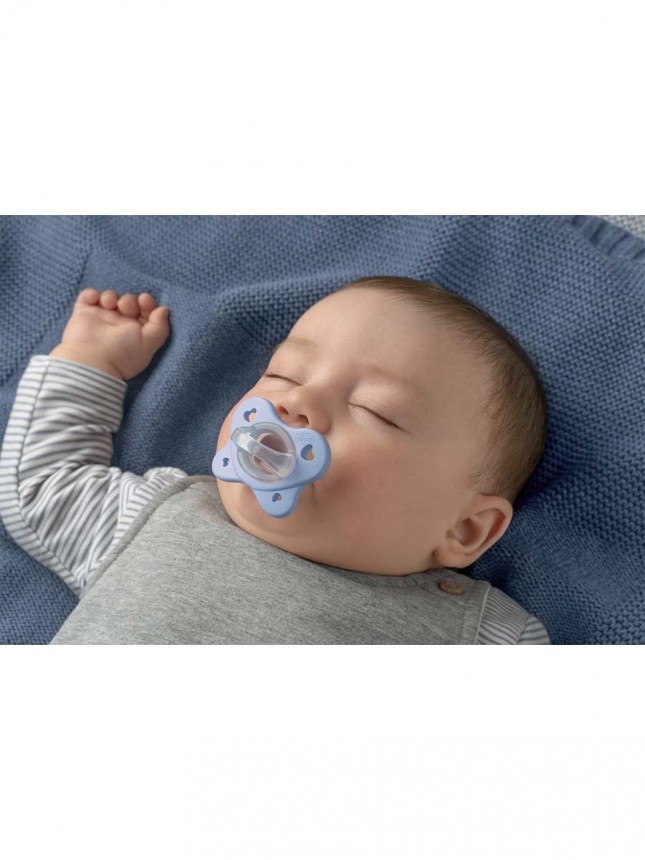 Chicco Physioforma Dual Soft 2 a 6 Meses Azul/Gris 2 Unidades