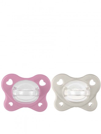 Chicco Chupeta Ph. Dual Soft Rosa 6 a 16 Meses 2 Unidades