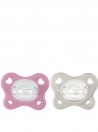 Chicco Chupeta Ph. Dual Soft Rosa 6 a 16 Meses 2 Unidades