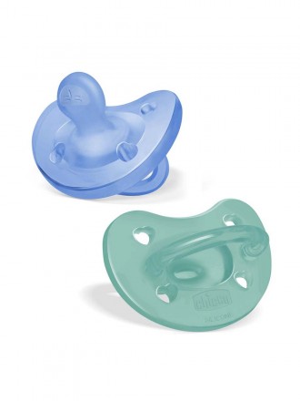 Chicco Chupeta Physioforma Soft 6 a 16 meses Blue 2Pcs