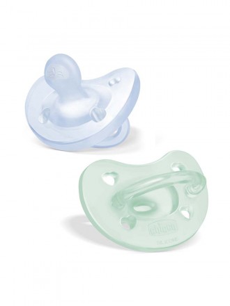 Chicco Chupeta Physioforma Soft 2 a 6 Meses Blue 2Pcs