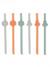 Chicco Pajitas de Silicona - Pack de 6
