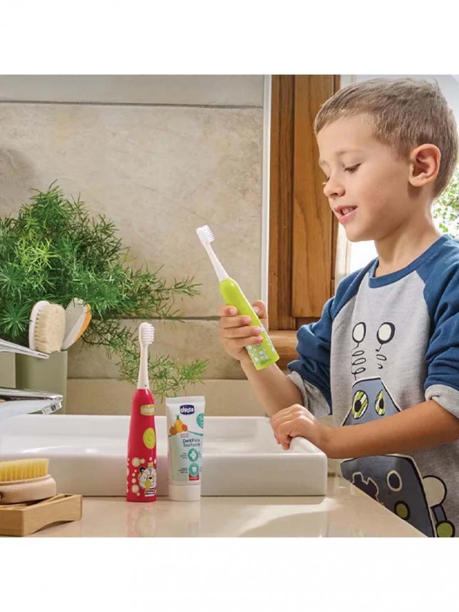 Chicco Escova De Dentes El�trica +3Anos Tigre Verde