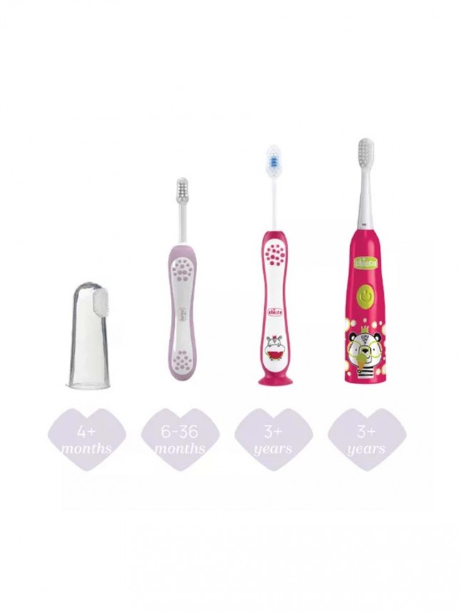 Cepillo de Dientes Elctrico Chicco +3 Aos Panda Rosa