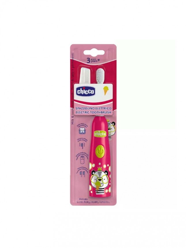Cepillo de Dientes Elctrico Chicco +3 Aos Panda Rosa