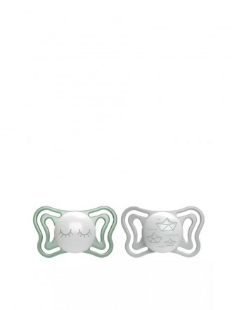 Chicco Physioforma Light Chupetas 16-36M Silicone Verde Luminoso X2 UN