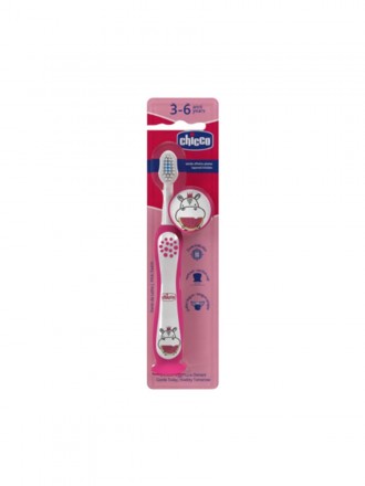 Chicco Escova Dentes 3-6a Hipoptamo