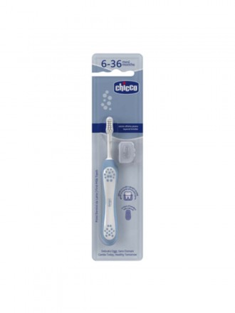 Chicco Escova Primeiros Dentes 6-36m Azul