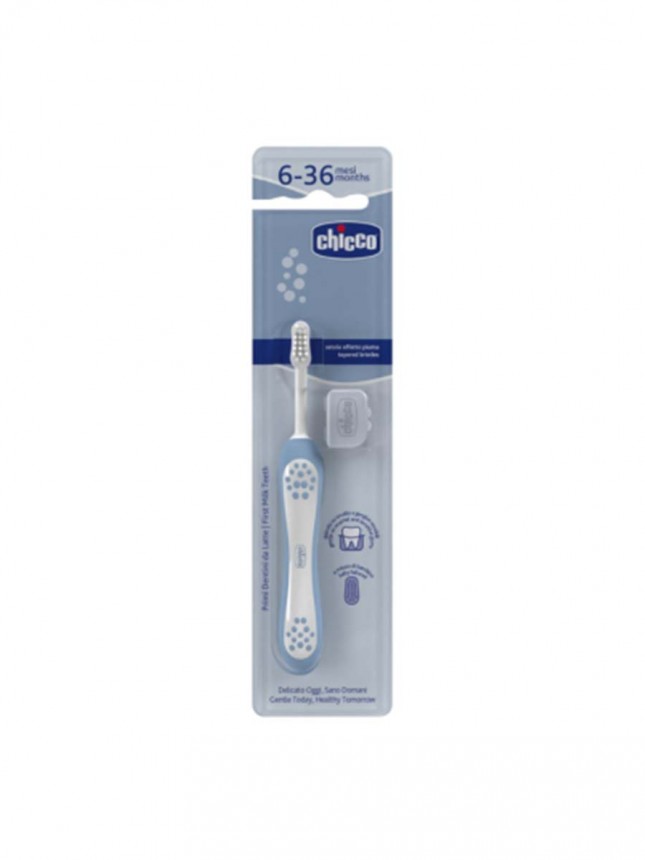 Chicco Escova Primeiros Dentes 6-36m Azul
