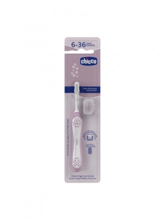 Chicco Escova Primeiros Dentes 6-36m Rosa