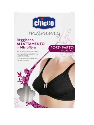 Sujetador de lactancia Chicco 5D Microfibra Negro