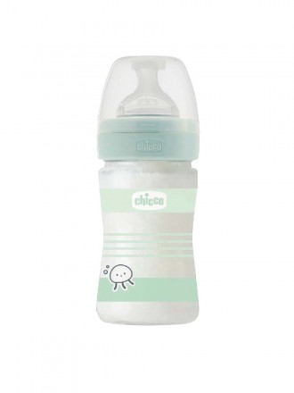 Chicco Well Being Biberão Vidro Fluxo Normal 0m+ 150ml Verde Chicco Well Being Biberão Vidro Fluxo Normal 0m+ 150ml Verde