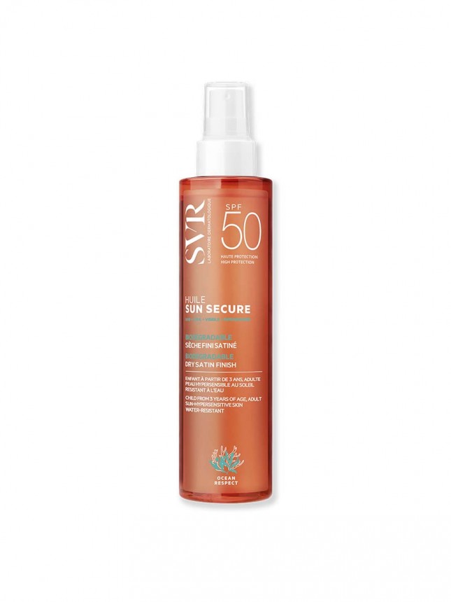 SVR Sun Secure Aceite Seco SPF50+ Protector solar corporal 200 ml