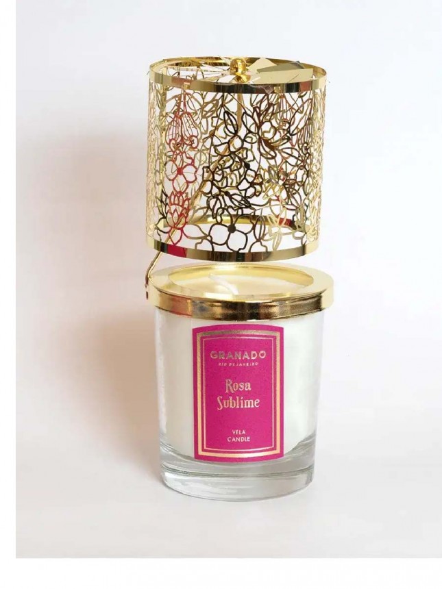 Grando Vela Lanterna Rosa Sublime