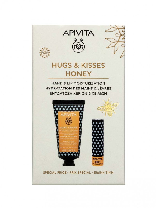 Apivita Coffret Natal Creme Mos Mel & Stick Labial Mel
