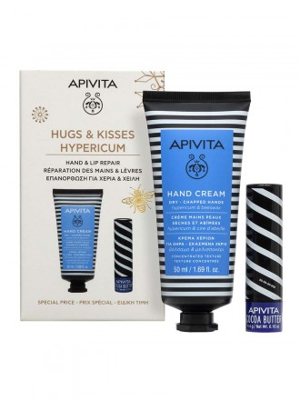 Apivita Coffret Natal Creme Mos Hiperco & Stick Labial Manteiga de Cacau