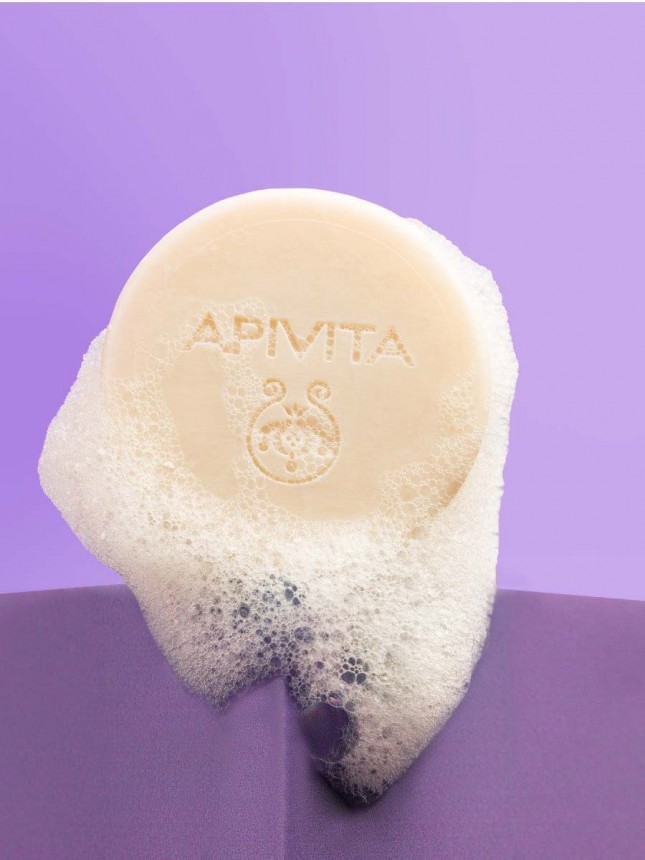 Apivita Espuma Slida Desmaquilhante Rosto e Olhos 80g