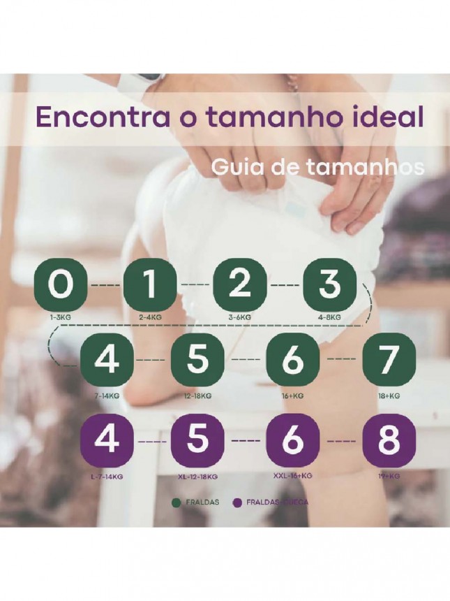 Bambo Nature Fraldas Tamanho 7 (3XL) +18 Kg(40 fraldas)