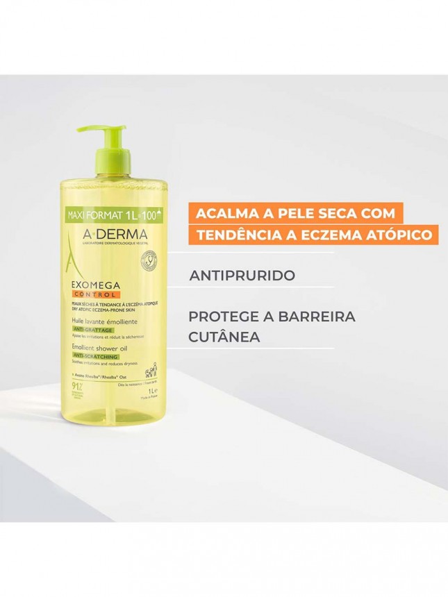 A-Derma Exomega Control Oleo Duche 1000ml