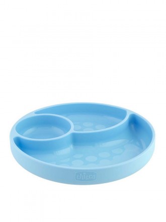Chicco Alimentación: cuenco de silicona con ventosa, azul, a partir de los 6 meses Chicco Alimentación: cuenco de silicona con ventosa, azul, a partir de los 6 meses
