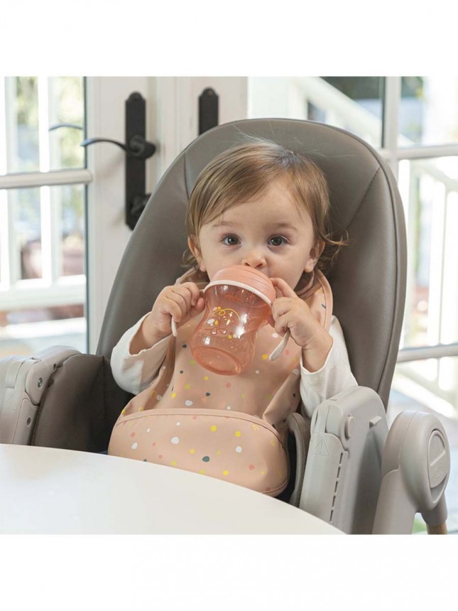Chicco Alimentaci�n Babero de tela rosa 6+ meses (2 unidades)