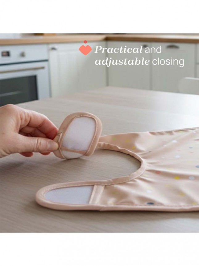 Chicco Alimentaci�n Babero de tela rosa 6+ meses (2 unidades)