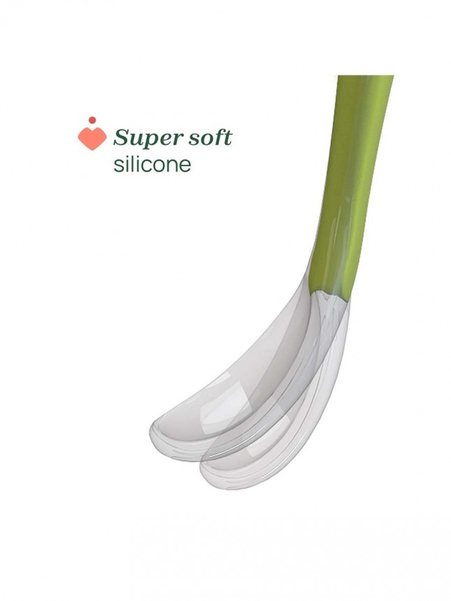Chicco Alimenta��o Colher de Silicone Rosa 6+ meses (2 unidades)
