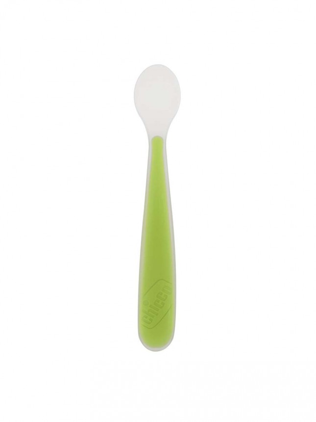 Chicco Alimenta��o Colher de Silicone Verde 6+ meses