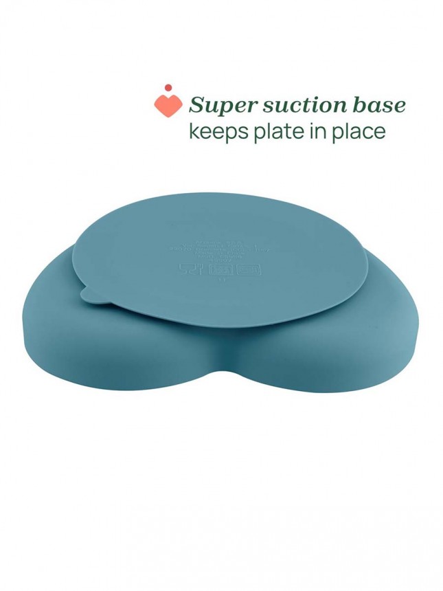 Chicco Alimenta��o Prato Silicone Cora��o Azul 9+ meses