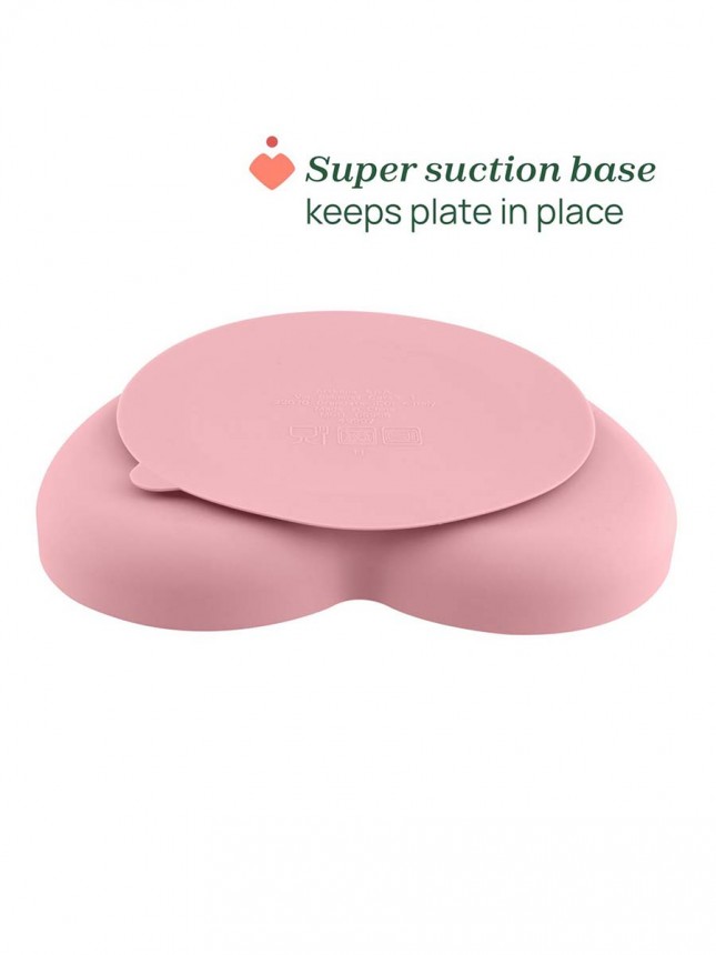 Chicco Alimenta��o Prato Silicone Cora��o Rosa 9+ meses