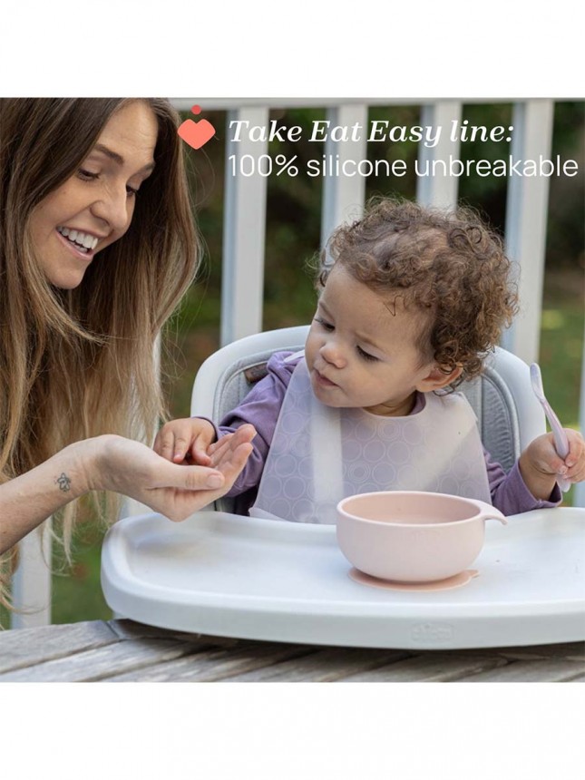 Chicco Alimenta��o Tigela Silicone com Ventosa  Azul 6+ meses