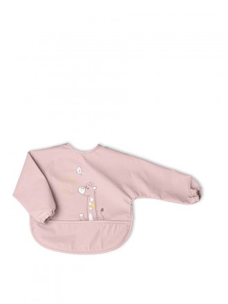 Chicco Alimentaci�n Babero de tela con mangas rosa 6+ meses