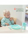Chicco Alimenta��o Babete Tecido com Mangas Azul 6+ meses