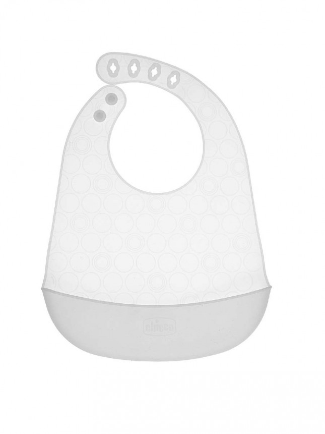 Chicco Alimentaci�n Babero de silicona Neutro 6+ meses