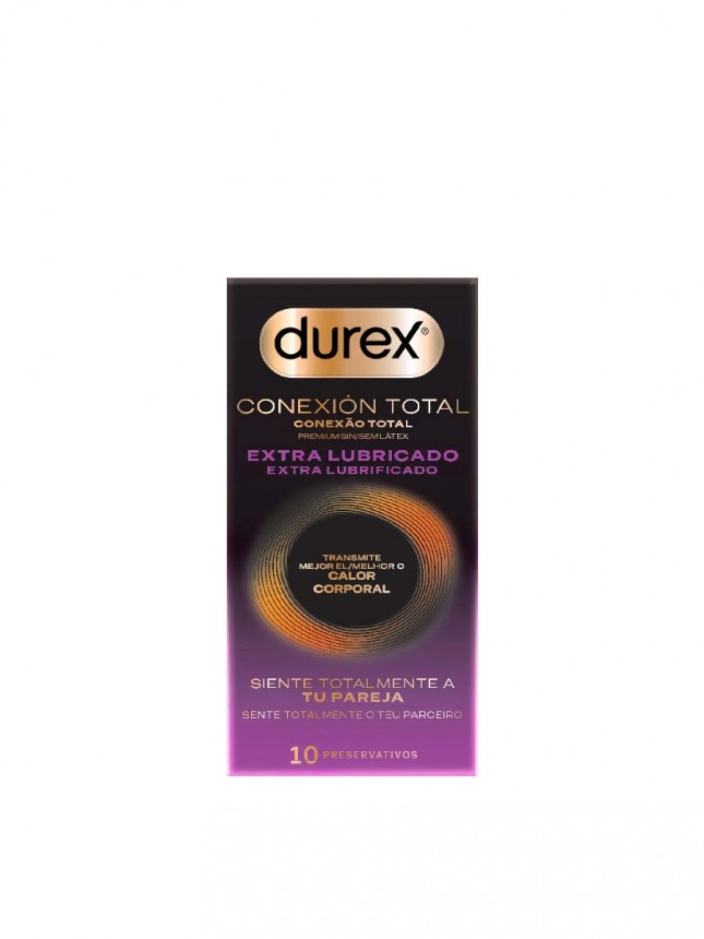 Durex Conexao Total Extra Lubrificados Preservativos x10