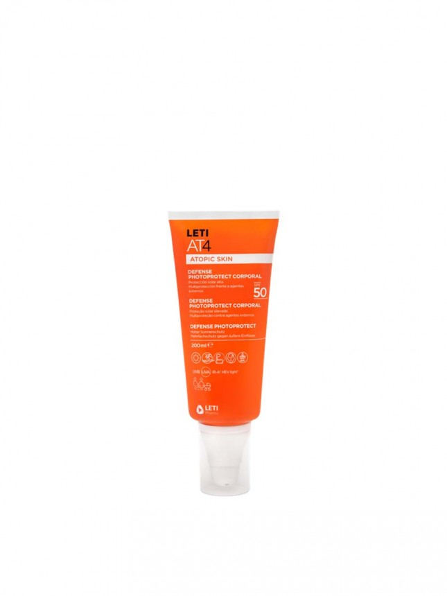 Leti AT4 Defense Photoprotetor Locao SPF50 200ml