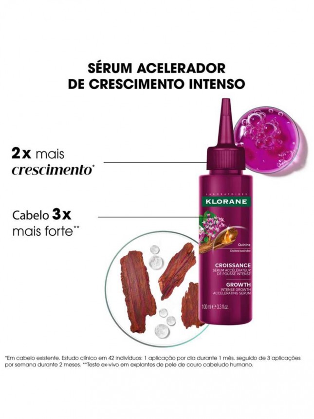 Klorane Capilar Quinina S�rum Acelerador de Crescimento 100ml