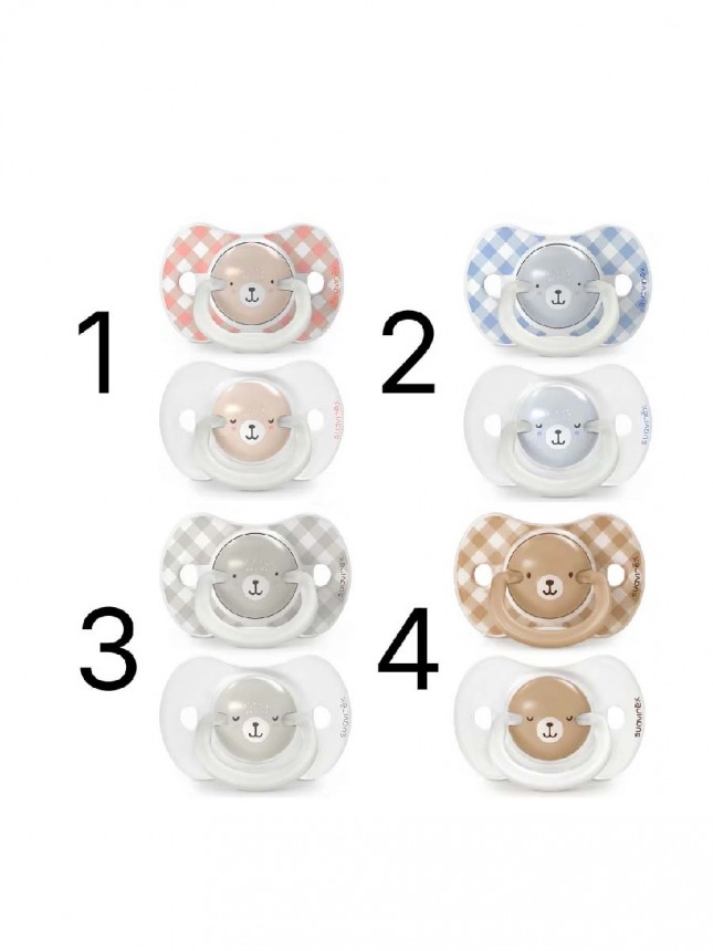 Suavinex Nightday Chupeta fisiologica silicone 6 -18 meses x2