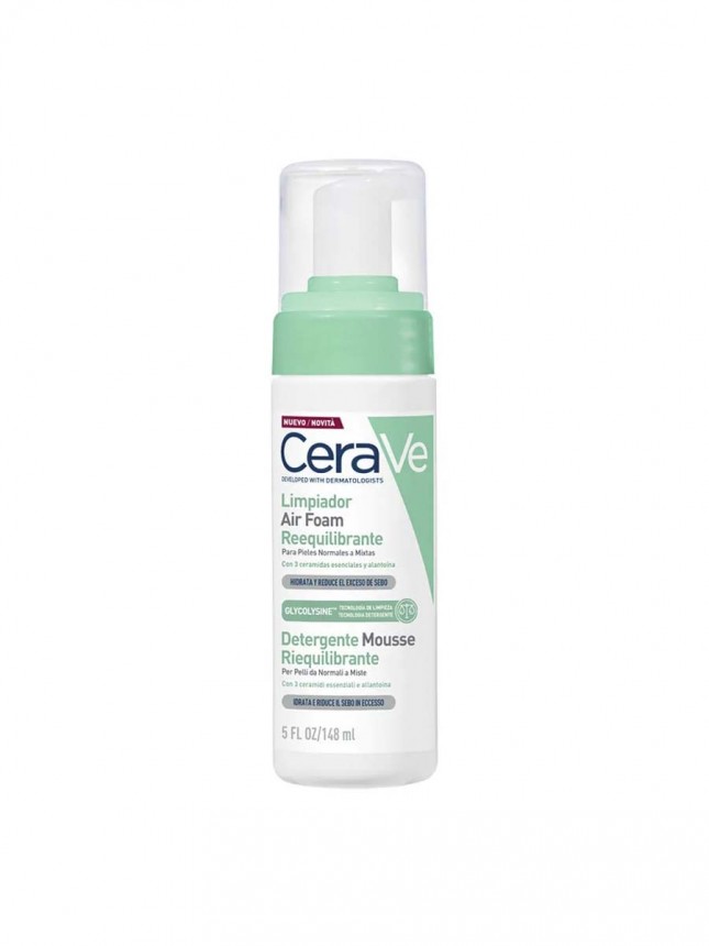 Cerave Air Foam Limpeza Reequilibrante 148ml