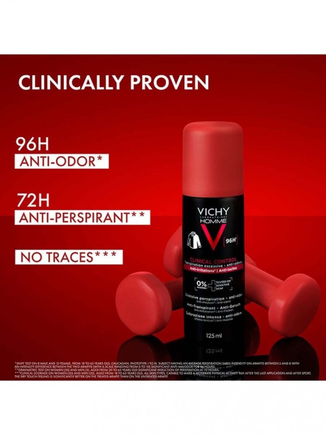 Vichy Homme Deo Clinical Control Aerossol 125ml