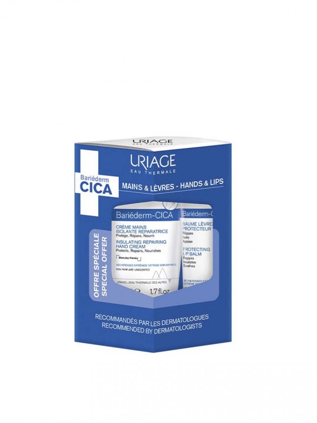 Uriage Bariederm Cica Creme deMaos + Balsamo de L�bios