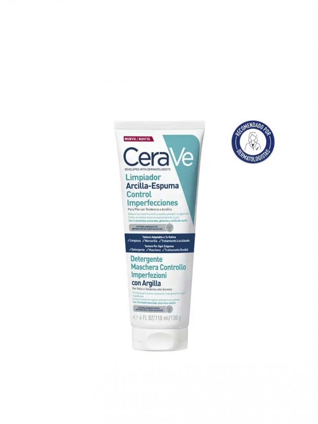 Cerave Argila-Espuma Limpiadora para el Control de Imperfecciones 118 ml