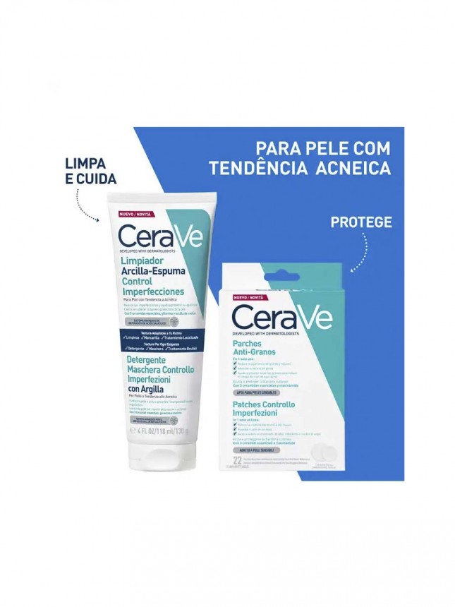 Cerave Argila-Espuma Limpiadora para el Control de Imperfecciones 118 ml