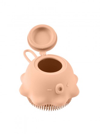 Chicco Higiene: cepillo corporal con dosificador, naranja, a partir de 0 meses
