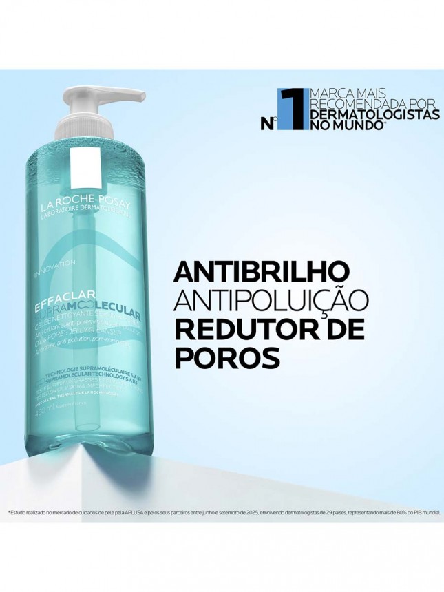 La Roche-Posay Effaclar Supramolecular Gel Limpeza 400ml